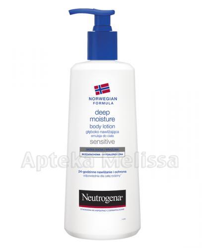 NEUTROGENA FORMUŁA NORWESKA SENSITIVE Głęboko nawilżająca emulsja do ciała bezzapachowa - 250 ml - Apteka internetowa Melissa