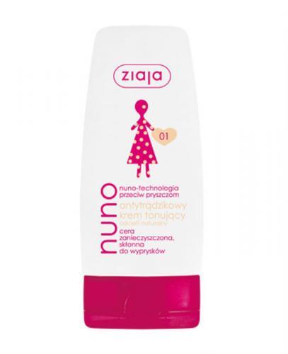ZIAJA NUNO Krem antytrądzikowy tonujący odcień naturalny - 60 ml - Apteka internetowa Melissa