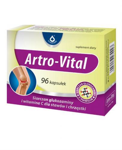 ARTRO-VITAL Siarczan glukozaminy i witamina C dla stawów i chrząstki. - 96 kaps. - Apteka internetowa Melissa
