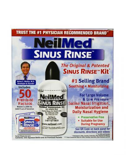 SINUS RINSE KIT Zestaw podstawowy do płukania dla dorosłych z butelką - 240 ml + 60 sasz. - Apteka internetowa Melissa