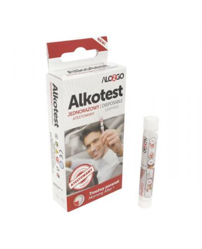ALKOTEST Jednorazowy, atestowany - 1 szt. - Apteka internetowa Melissa