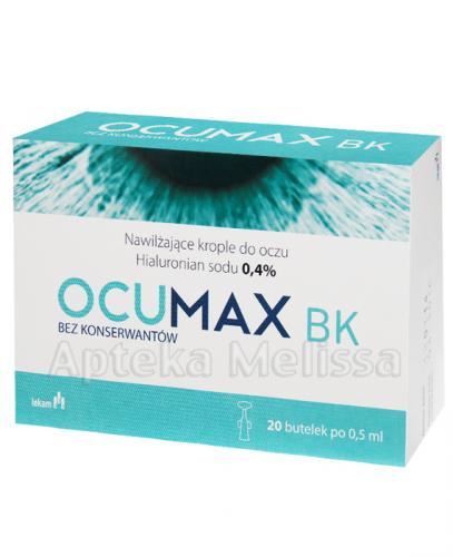 OCUMAX BK Nawilżające krople do oczu 0,4% - 20 szt. - Apteka internetowa Melissa