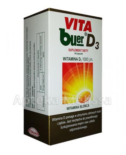  VITA BUER D3 1000 j.m. - 60 kaps. - Apteka internetowa Melissa  