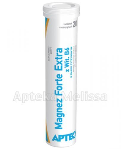  APTEO Magnez Forte Extra z Wit. B6 o smaku cytrynowym - 20 tabl .mus. - Apteka internetowa Melissa  