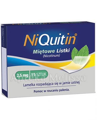 NIQUITIN Miętowe listki 2,5 mg - 15 szt. - Apteka internetowa Melissa