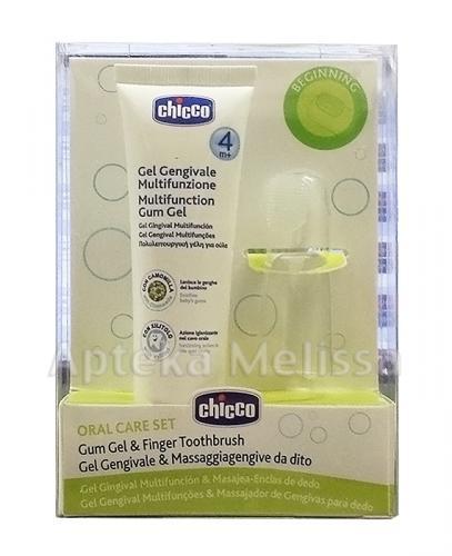 CHICCO Zestaw żel wielofunkcyjny na ząbkowanie + szczoteczka masująca - 1szt. - Apteka internetowa Melissa