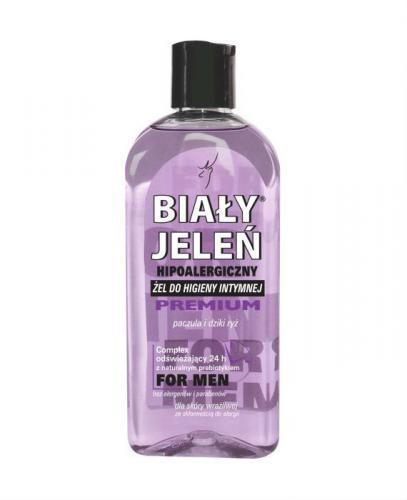 BIAŁY JELEŃ Żel do higieny intymnej PREMIUM FOR MEN z ekstraktem z paczuli i dzikiego ryżu - 300ml - Apteka internetowa Melissa