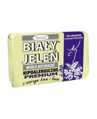 BIAŁY JELEŃ Hipoalergiczne mydło naturalne PREMIUM z czarnym bzem - 100g - Apteka internetowa Melissa