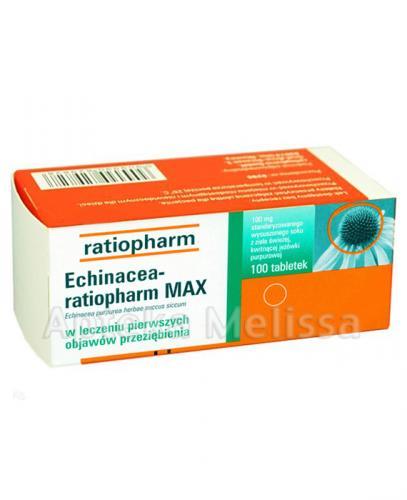 ECHINACEA RATIOPHARM MAX - 100 tabl. - Apteka internetowa Melissa