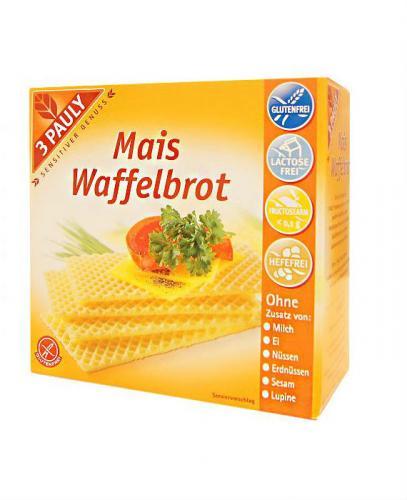 3 PAULY Wafle kukurydziane bezglutenowe - 100 g - Apteka internetowa Melissa