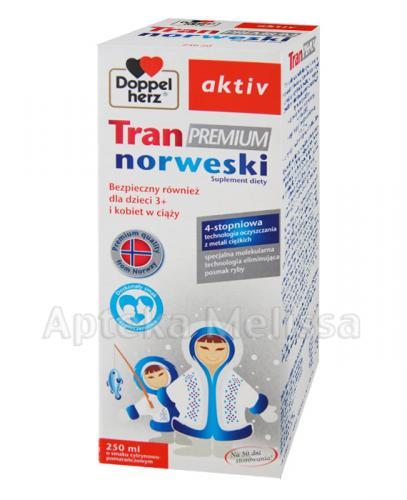 DOPPELHERZ AKTIV TRAN NORWESKI PREMIUM - 250 ml - Apteka internetowa Melissa