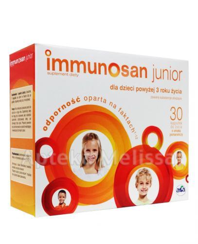 IMMUNOSAN JUNIOR O smaku pomarańczy - 30 kaps. - Apteka internetowa Melissa