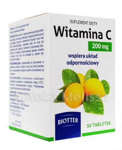 BIOTTER Witamina C 200 mg - 50 tabl. - Apteka internetowa Melissa