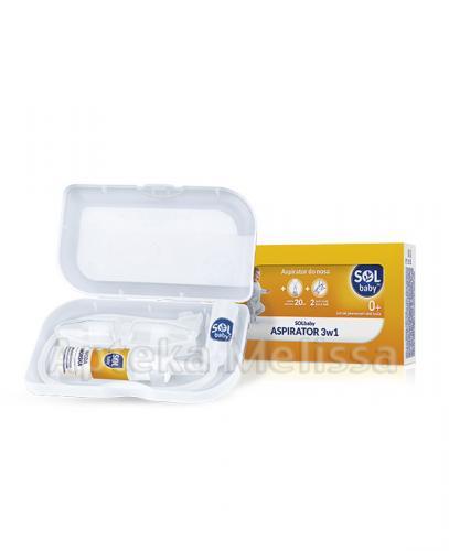 SOLBABY Aspirator do nosa 3w1 zestaw - 20 ml - Apteka internetowa Melissa