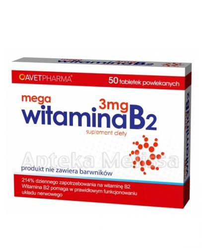     MEGA WITAMINA B2 3 mg - 50 tabl. - Apteka internetowa Melissa  
