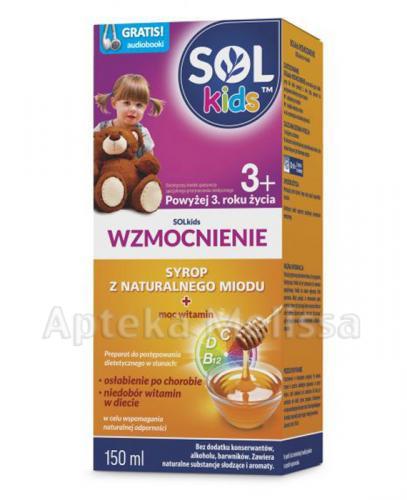 SOLKIDS WZMOCNIENIE Syrop z naturalnego miodu powyżej 3 roku życia - 150 ml - Apteka internetowa Melissa