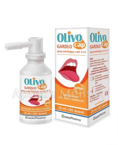 OLIVOCAP GARDŁO Spray nawilżający z witaminami A+E - 20 ml - Apteka internetowa Melissa