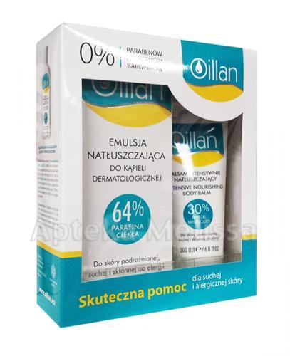 OILLAN Emulsja natłuszczająca do kąpieli dermatologicznej - 500 ml + OILLAN MED+ Balsam intensywnie natłuszczający - 200 ml - Apteka internetowa Melissa
