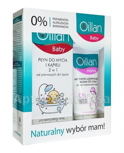 OILLAN BABY Płyn do mycia i kąpieli 2w1 - 400 ml + OILLAN MAMA Aktywnie ujędrniający balsam do ciała - 200 ml - Apteka internetowa Melissa