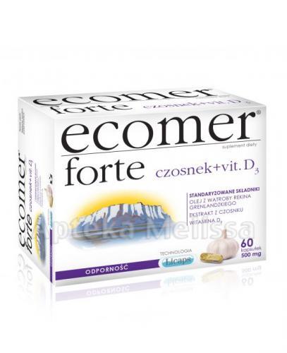 ECOMER FORTE Czosnek + wit. D3 - 60 kaps. - Apteka internetowa Melissa