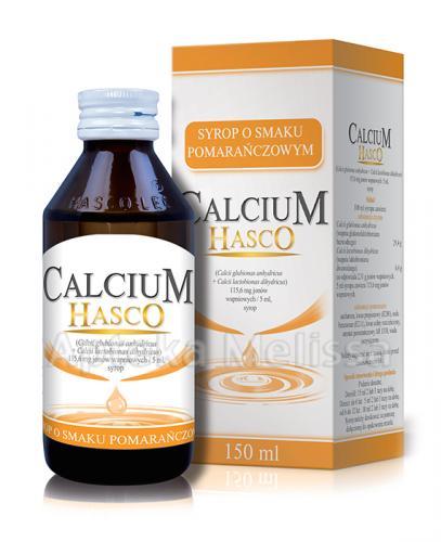 HASCO CALCIUM Syrop o smaku pomarańczowym - 150 ml - Apteka internetowa Melissa