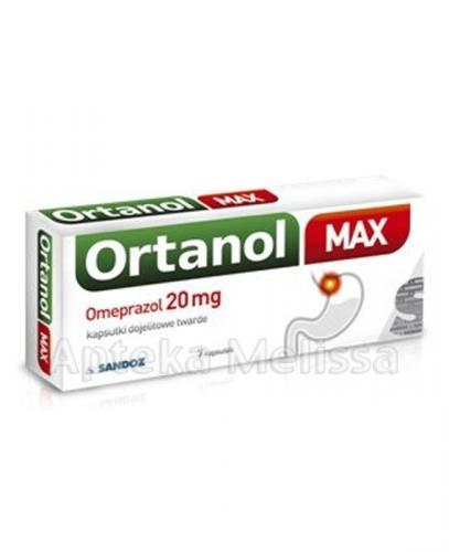  ORTANOL Max Omeprazol 20 mg, 7 kaps., na zgagę, cena, opinie, właściwości - Apteka internetowa Melissa  