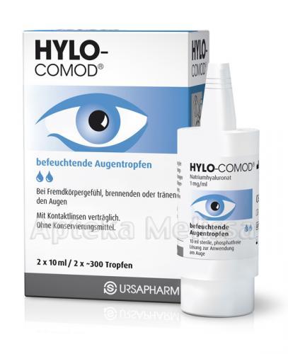 HYLO-COMOD Krople do oczu - 2 x 10 ml Data ważności: 2018.06.30 - Apteka internetowa Melissa