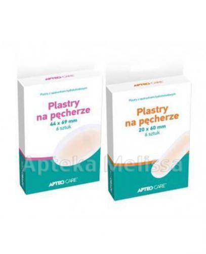 APTEO CARE Plastry na pęcherze 44 x 69 mm - 6 szt. - Apteka internetowa Melissa