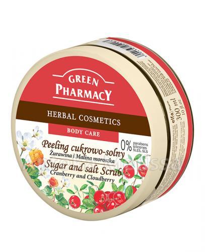 GREEN PHARMACY Peeling cukrowo-solny żurawina i malina moroszka - 300 ml - Apteka internetowa Melissa