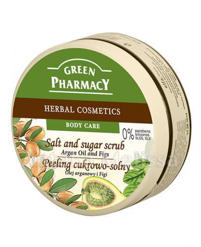 GREEN PHARMACY Peeling cukrowo-solny olej arganowy i figi - 300 ml - Apteka internetowa Melissa