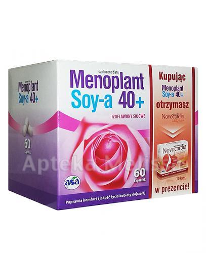 MENOPLANT SOYA 40+ - 60 kaps. + NOVOCARDIA LADY - 10 kaps. - Apteka internetowa Melissa