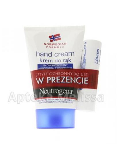 NEUTROGENA FORMUŁA NORWESKA Krem do rąk - 50 ml + Pomadka - 4,8 g - Apteka internetowa Melissa