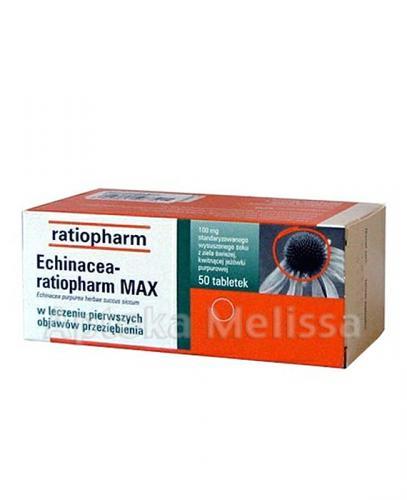 ECHINACEA RATIOPHARM MAX - 50 tabl. - Apteka internetowa Melissa