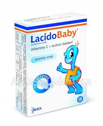  LACIDOBABY Z WITAMINĄ C Smak neutralny - 10 sasz. - Apteka internetowa Melissa  