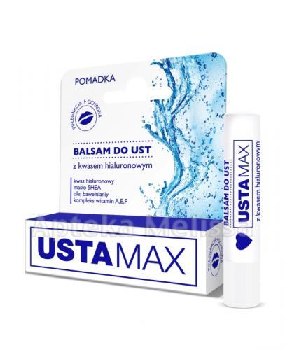  USTAMAX Balsam do ust z kwasem hialuronowym - 4,9 g - Apteka internetowa Melissa  