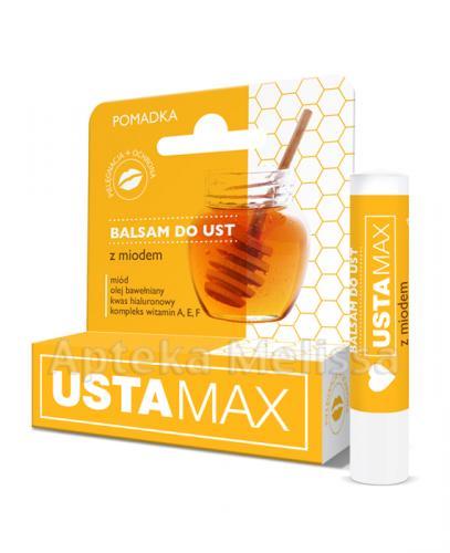 USTAMAX Balsam do ust z miodem - 4,9 g - Apteka internetowa Melissa