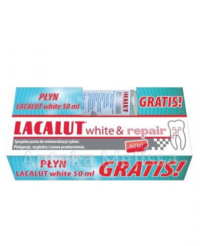LACALUT WHITE&REPAIR Pasta do zębów - 75 ml + Płyn do płukania jamy ustnej - 50 ml GRATIS! - Apteka internetowa Melissa