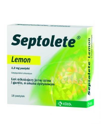 SEPTOLETE LEMON - 18 past. - Apteka internetowa Melissa