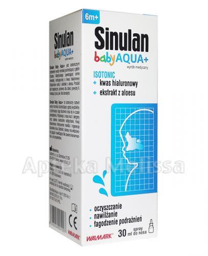 SINULAN BABY AQUA+ Isotoniczny spray do nosa - 30 ml - Apteka internetowa Melissa