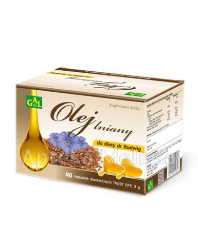 GAL Olej lniany do diety dr Budwig - 40 kaps. - Apteka internetowa Melissa