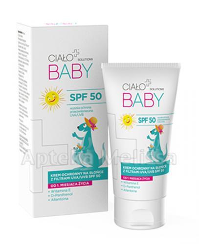 CIAŁO PLUS SOLUTIONS BABY Krem ochronny na słońce z filtrami SPF50 od 1. miesiąca życia - 50 ml - Apteka internetowa Melissa