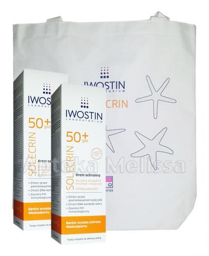 IWOSTIN SOLECRIN Krem ochronny SPF50+ - 2 x 50 ml + Torba GRATIS! - Apteka internetowa Melissa