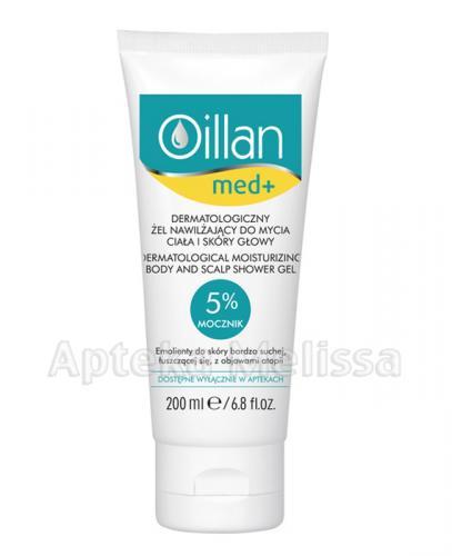 OILLAN MED+ Dermatologiczny żel nawilżający do mycia ciała i skóry głowy - 200 ml - Apteka internetowa Melissa