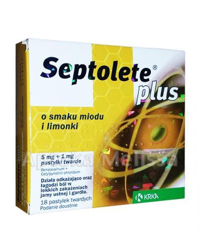 SEPTOLETE PLUS O smaku miodu i limonki - 18 past. - Apteka internetowa Melissa