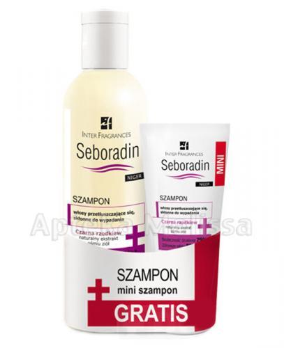 SEBORADIN NIGER Szampon do włosów przetłuszczających się, skłonnych do wypadania - 200 ml + 50 ml GR - Apteka internetowa Melissa