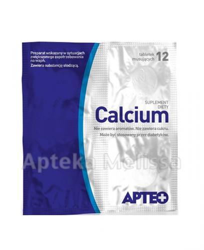 APTEO CALCIUM - 12 tabl. mus. - Apteka internetowa Melissa