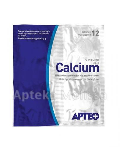  APTEO CALCIUM - 12 tabl. mus. - Apteka internetowa Melissa  