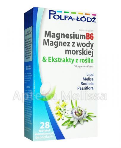   MAGNESIUM B6 Magnez z wody morskiej & ekstrakty z roślin - 28 tabl. - Apteka internetowa Melissa  