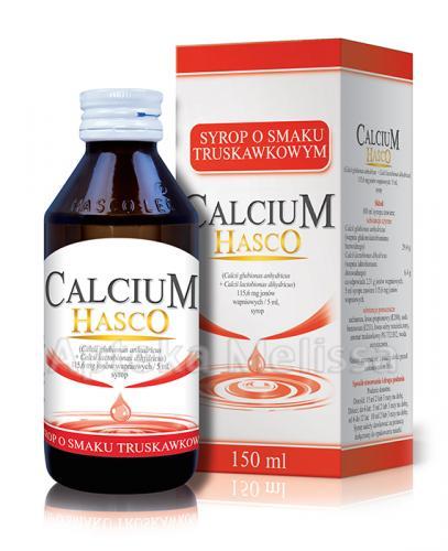 HASCO CALCIUM Syrop o smaku truskawkowym - 150 ml - Apteka internetowa Melissa