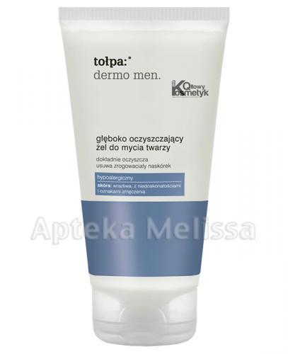TOŁPA DERMO MEN Głęboko oczyszczający żel do mycia twarzy - 150 ml - Apteka internetowa Melissa